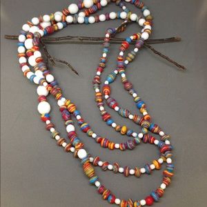 Multi-Use Long Handcrafted Colorful Necklace